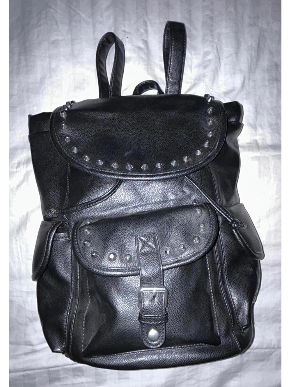 Stone Mountain Black Back Pack Purse